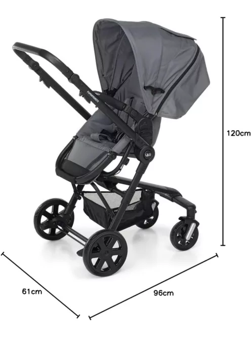 Foppapedretti UP3 3 részes babakocsiszett-Titanium, OUTLET termék
