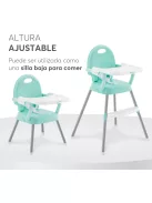 KikkaBoo Sponny 3 in 1 etetőszék-menta,OUTLET termék 