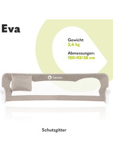   Lionelo Eva leesésgátló kiságyra, 150 cm-es. OUTLET termék