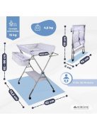 Mobiclinic Zoey összecsukható és állítható pelenkázóasztal, OUTLET termék