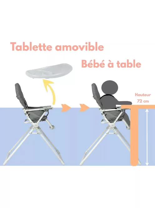 Bambisol Fix összecsukható etetőszék, OUTLET termék