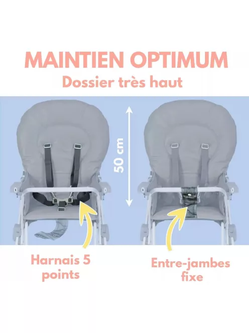 Bambisol Fix összecsukható etetőszék, OUTLET termék