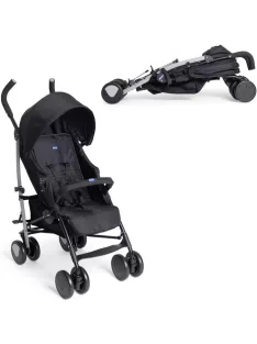   Chicco Echo Lite kompakt esernyőre csukható babakocsi-fekete, OUTLET termék