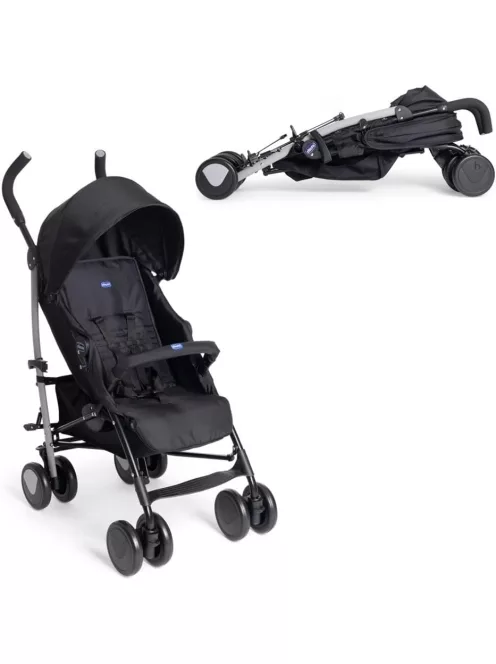 Chicco Echo Lite kompakt esernyőre csukható babakocsi-fekete, OUTLET termék