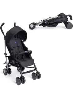   Chicco Echo Lite kompakt esernyőre csukható babakocsi-fekete, OUTLET termék