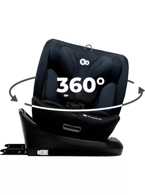 Kinderkraft gyerekülés I-Grow i-Size Isofix 40-150cm- sötétkék. OUTLET termék