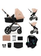  Kinderkraft Moov 2 3 az 1-ben babakocsi szett-Sand Beige, OUTLET termék