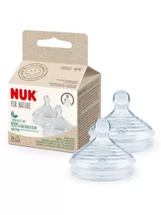   Nuk for Nature 2 db szilikon etetőcumi, S-es méret, OUTLET termék