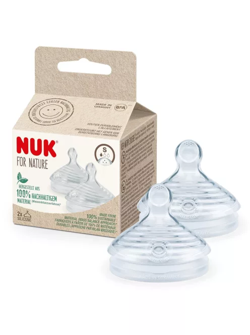 Nuk for Nature 2 db szilikon etetőcumi, S-es méret, OUTLET termék
