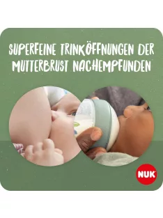   Nuk for Nature 2 db szilikon etetőcumi, S-es méret, OUTLET termék