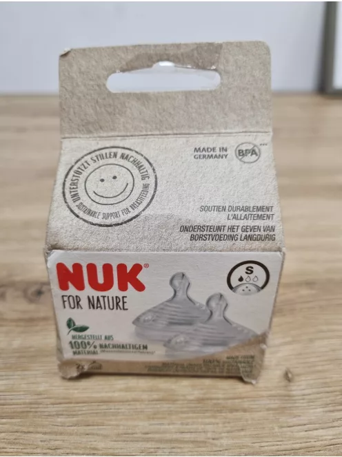Nuk for Nature 2 db szilikon etetőcumi, S-es méret, OUTLET termék