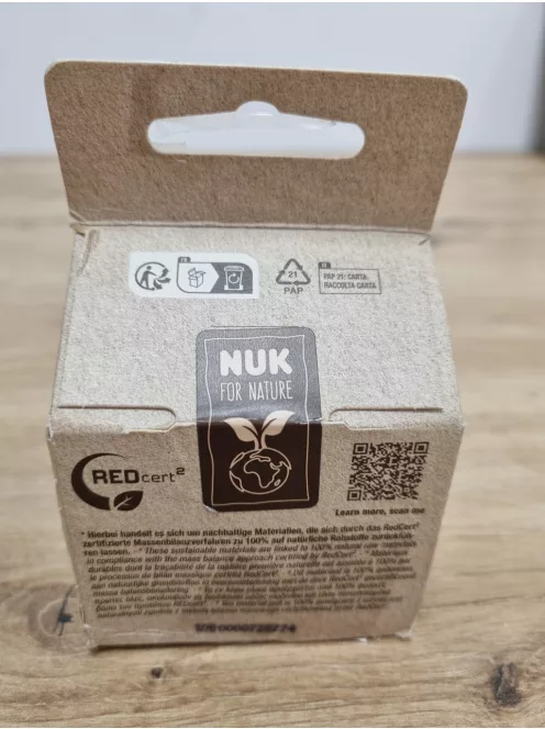 Nuk for Nature 2 db szilikon etetőcumi, S-es méret, OUTLET termék