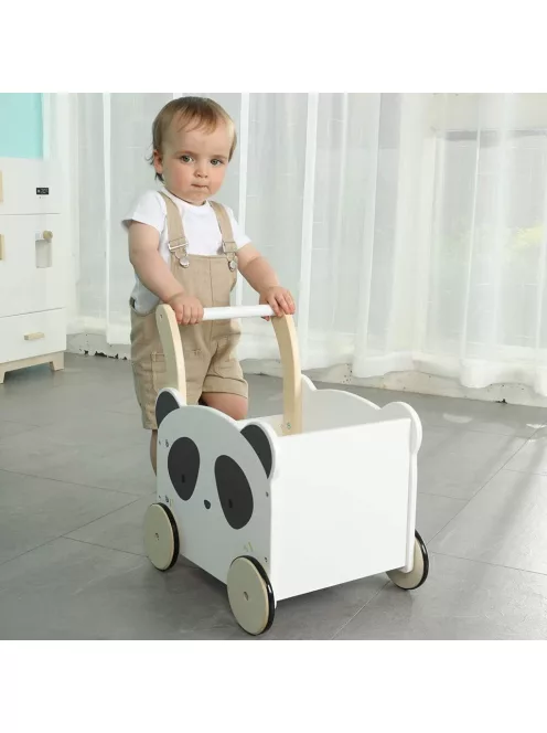 Labebe pandás fa 2 az 1-ben kisgyermek toló-húzó játék, OUTLET termék