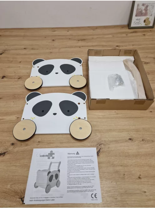 Labebe pandás fa 2 az 1-ben kisgyermek toló-húzó játék, OUTLET termék