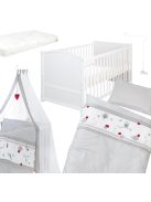 Roba fa kiságy szett ágyneművel, OUTLET termék