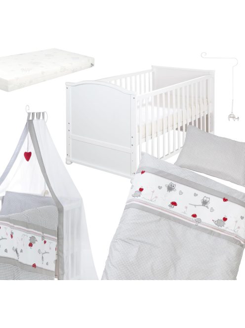 Roba fa kiságy szett ágyneművel, OUTLET termék