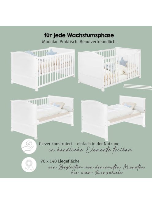 Roba fa kiságy szett ágyneművel, OUTLET termék