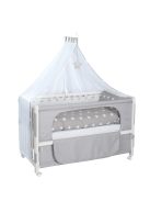 Roba Little Stars fa babaágy és babaöböl ágyneművel 60x120cm, OUTLET termék