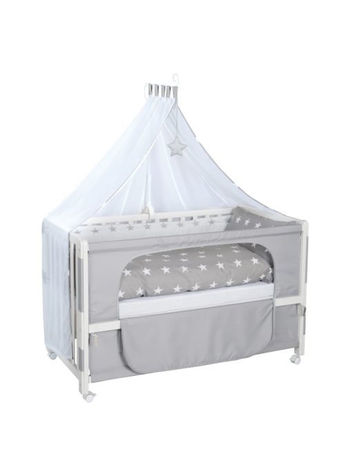 Roba Little Stars fa babaágy és babaöböl ágyneművel 60x120cm, OUTLET termék