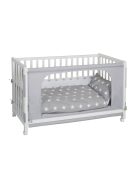 Roba Little Stars fa babaágy és babaöböl ágyneművel 60x120cm, OUTLET termék