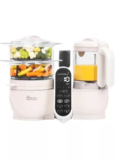   Babymoov Nutribaby Plus turmix és páróló bébiétel-készítő - fehér, OUTLET termék