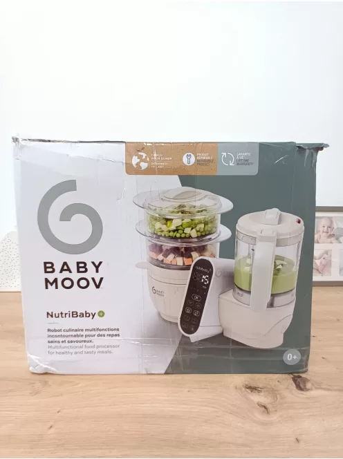 Babymoov Nutribaby Plus turmix és páróló bébiétel-készítő - fehér, OUTLET termék