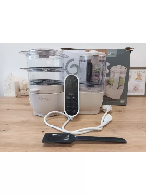 Babymoov Nutribaby Plus turmix és páróló bébiétel-készítő - fehér, OUTLET termék