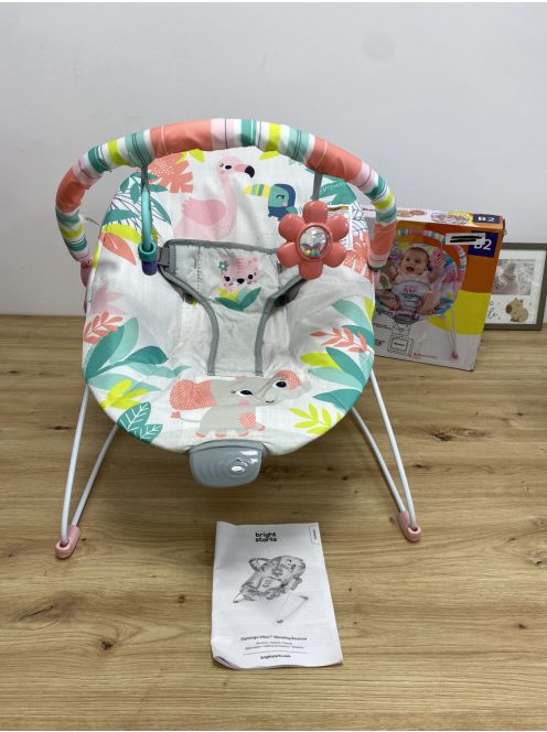 Bright starts flamingo vibes pihenőszék,OUTLET termék