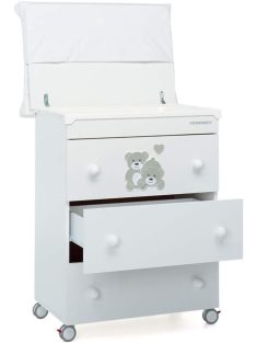   Foppapedretti fa fehér macis fürdető és pelenkázó komód, OUTLET termék