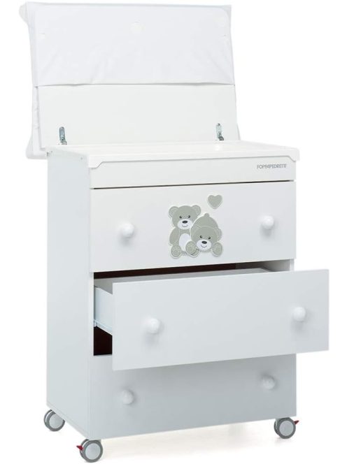 Foppapedretti fa fehér macis fürdető és pelenkázó komód, OUTLET termék