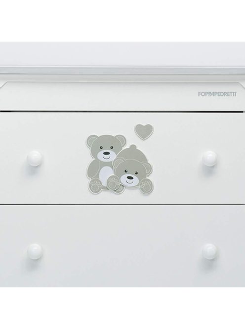 Foppapedretti fa fehér macis fürdető és pelenkázó komód, OUTLET termék