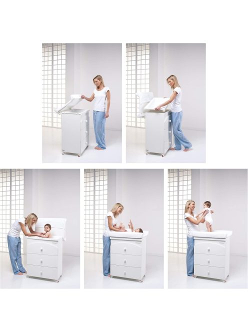 Foppapedretti fa fehér macis fürdető és pelenkázó komód, OUTLET termék