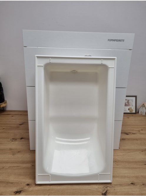 Foppapedretti fa fehér macis fürdető és pelenkázó komód, OUTLET termék