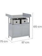 Roba Hamburg fa pelenkázó komód, OUTLET termék