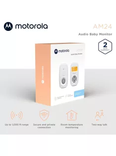    Motorola AM24 LCD kijelzős kétirányú bébiőr, OUTLET termék