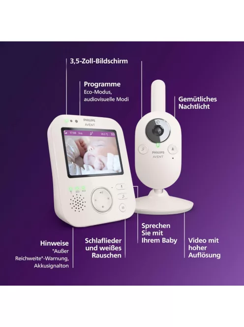 Philips Avent SCD891 kamerás bébiőr. OUTLET termék