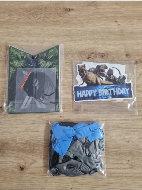 HGSHUO Dinoszaurus születésnapi dekor szett, OUTLET termék