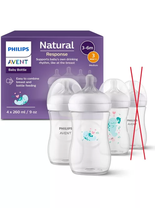 Philips Avent Natural Response SCY903/61 cumisüveg szett, OUTLET termék