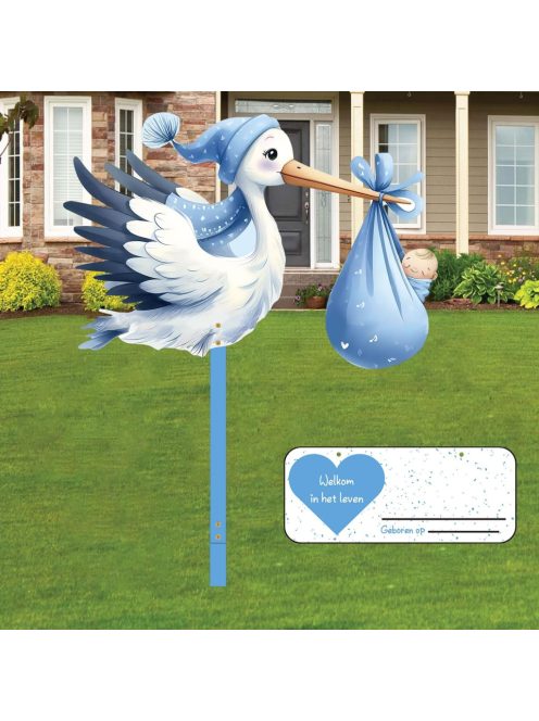 Shengruili Gólyás babaváró ajándék dekor, OUTLET termék