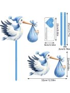 Shengruili Gólyás babaváró ajándék dekor, OUTLET termék