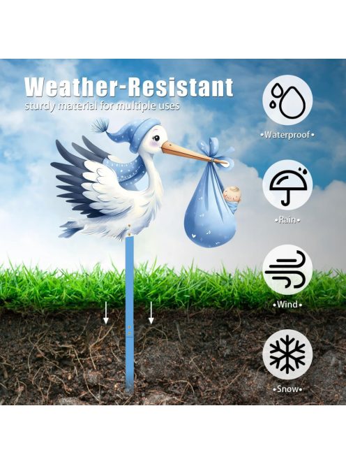 Shengruili Gólyás babaváró ajándék dekor, OUTLET termék