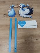 Shengruili Gólyás babaváró ajándék dekor, OUTLET termék