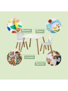 Kesper fa gyerekbútor szett- 2 szék asztallal, OUTLET termék