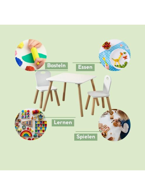 Kesper fa gyerekbútor szett- 2 szék asztallal, OUTLET termék