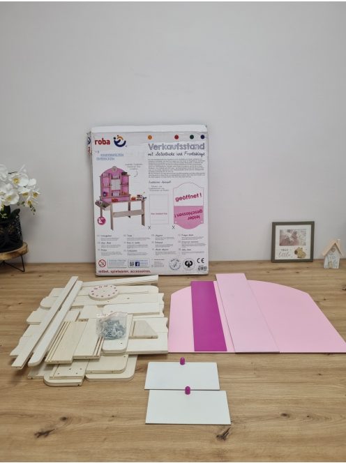 Roba árusító bolt stand fa játék ,OUTLET termék