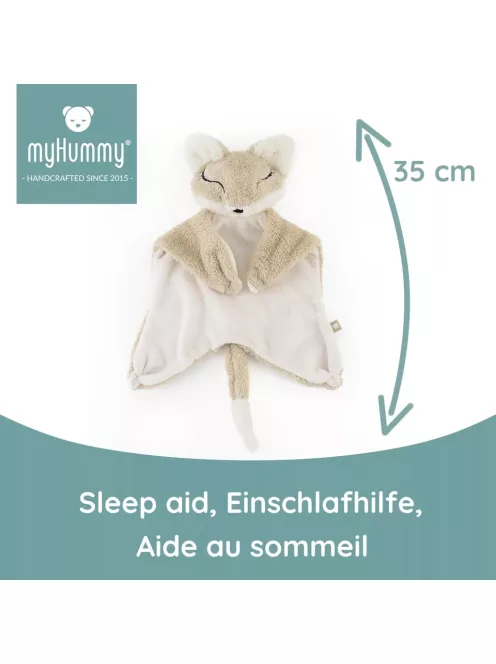  MyHummy Dou Dou fehér zajos világító róka plüss, OUTLET termék