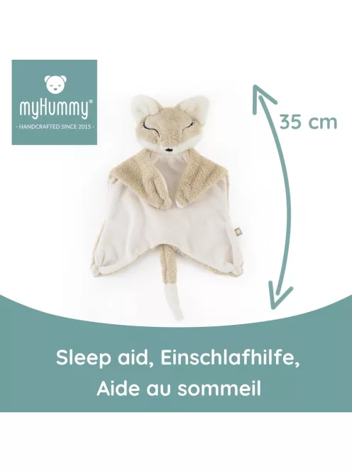 MyHummy Dou Dou fehér zajos világító róka plüss, OUTLET termék