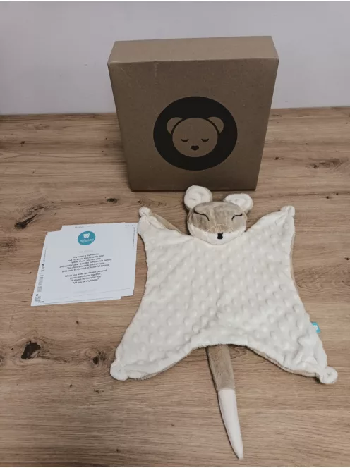 MyHummy Dou Dou fehér zajos világító róka plüss, OUTLET termék