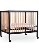 Childhome Premium fa járóka 3 állítható magassággal 98x78cm, kerekekkel, OUTLET termék