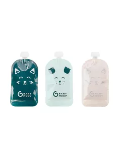   Babymoov ISY 150 ml-es újrafelhasználható tasak készlet, 15 db-os készlet, OUTLET termék